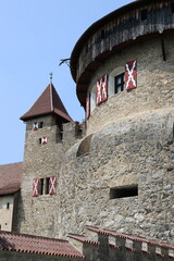 Vaduz castle on a sunny summer day