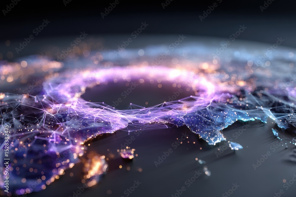 Poster abstract representation of interconnected networks in a global perspective
