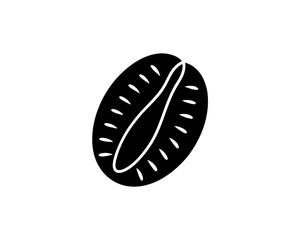 creative details Outline silhouette Coffee Bean icon vector