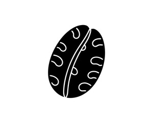 creative details Outline silhouette Coffee Bean icon vector