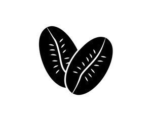 creative details Outline silhouette Coffee Bean icon vector
