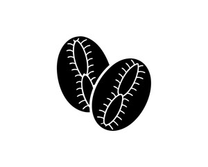 creative details Outline silhouette Coffee Bean icon vector