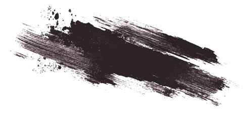 Abstract black paint splatter on white background. black brush stroke vector illustration on a white background,
