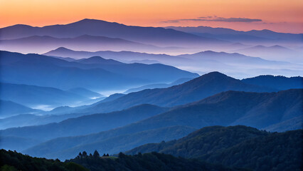 Obraz premium sunrise in mountains