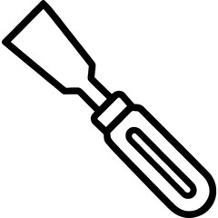 Modern chisel design with angled blade