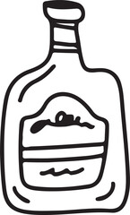 Restaurant alcoholic drink Line art	
