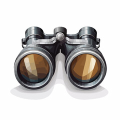 Professional Isolated Binocular Object Design Vector Illustration for Creative Projects