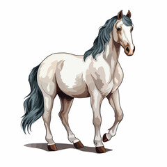 Professional Isolated Horse Cartoon Design Vector Illustration for Various Uses