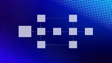Business process and data management organigram, Design workflow automation with flowcharts, model work structure digital, mindmap or organigram, hierarchy scheme