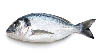 Fototapeta premium Fresh Dorado Fish with White Background.