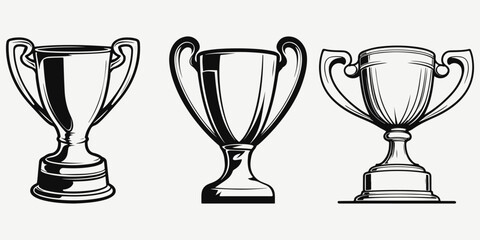 champions cup sketch illustration vector