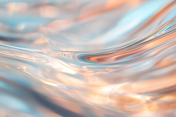 Abstract Background with Gradient of Pastel Purple and Gold, Reminiscent of Liquid