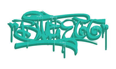 BLUE EGG graffiti tag style design