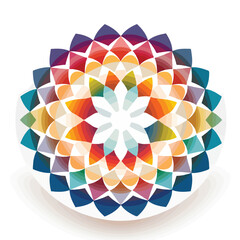 Obraz premium Geometric Circular Pattern Background for Professional Designs and Presentations