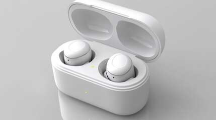 Wireless earbuds in charging case