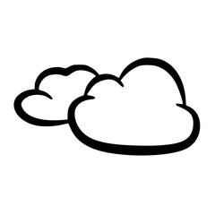 Cloud icon line drawing