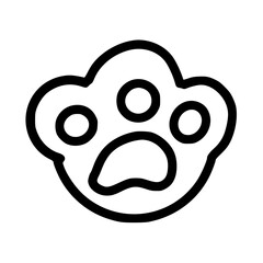 Paw Print Outline Pet Icon Symbol