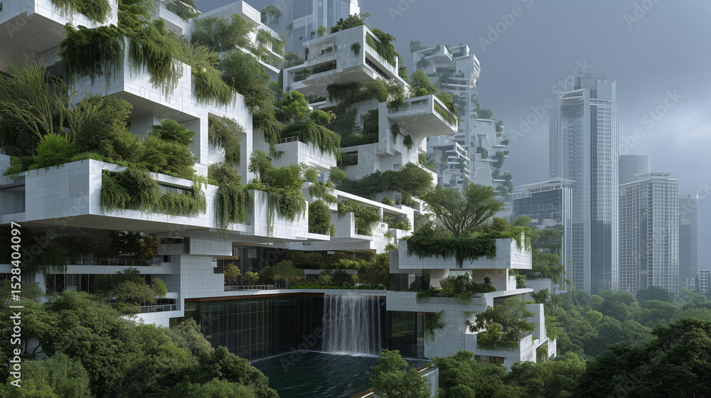 Poster designing smart buildings: how ai enhances eco-friendly architecture with predictive modeling. ai ar