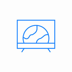 sports ball monitor icon sign vector