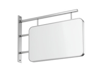 Modern Rectangle Hanging Sign Mockup Blank Template for Business Branding and Design