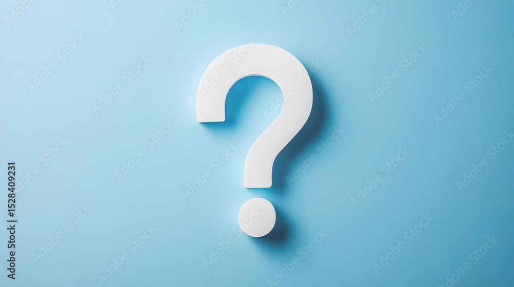 Poster question mark symbol for faq, information, problem and solution concepts. quiz, test, survey, interr