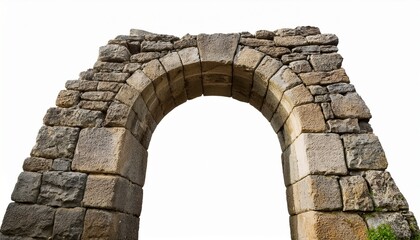 stone archway on white background