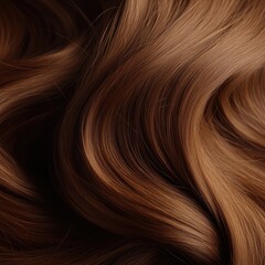 Rich, flowing auburn hair