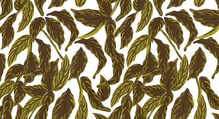 Seamless flower pattern. Abstract pattern. Textile print pattern.