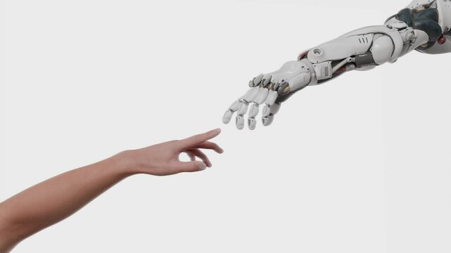 Futuristic Robotic Hand Movement | High-Tech Artificial Intelligence Concept