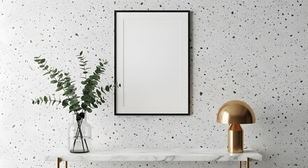 Frame beside bonsai sculpture