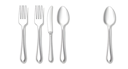 Fork and spoon vector, Cutlery illustration, Dining utensils vector, Spoon and fork icon, Tableware vector, Eating utensils, Silverware vector, Kitchen utensils vector, Spoon fork set, Restaurant icon