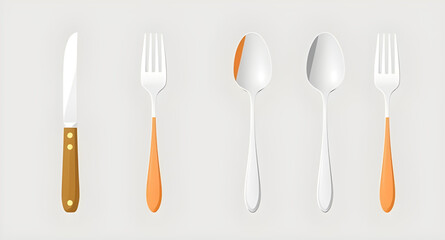 Fork and spoon vector, Cutlery illustration, Dining utensils vector, Spoon and fork icon, Tableware vector, Eating utensils, Silverware vector, Kitchen utensils vector, Spoon fork set, Restaurant icon