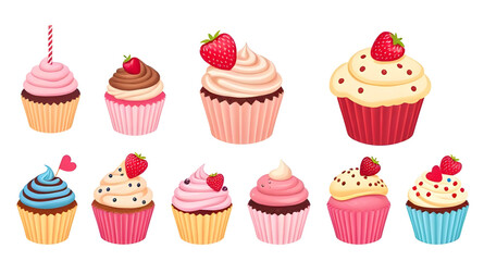 Cupcake vector, Cupcake illustration, Cupcake clipart, Cupcake icon, Cupcake drawing, Sweet cupcake vector, Cupcake dessert vector, Frosted cupcake, Cupcake with sprinkles, Cute cupcake vector, Chocol