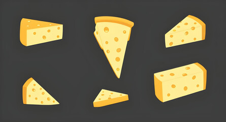Cheese vector, Set of cheese, Cheese illustration, Cheese slice vector, Cheese block vector, Cheese collection, Assorted cheese vector, Cheese clipart, Cheese platter vector, Cheese wheel vector, Chee