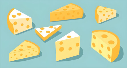 Cheese vector, Set of cheese, Cheese illustration, Cheese slice vector, Cheese block vector, Cheese collection, Assorted cheese vector, Cheese clipart, Cheese platter vector, Cheese wheel vector, Chee
