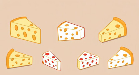 Cheese vector, Set of cheese, Cheese illustration, Cheese slice vector, Cheese block vector, Cheese collection, Assorted cheese vector, Cheese clipart, Cheese platter vector, Cheese wheel vector, Chee
