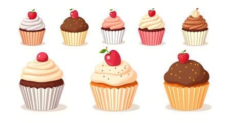 Cupcake vector, Cupcake illustration, Cupcake clipart, Cupcake icon, Cupcake drawing, Sweet cupcake vector, Cupcake dessert vector, Frosted cupcake, Cupcake with sprinkles, Cute cupcake vector, Chocol