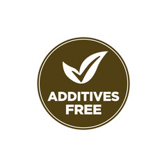 ADDITIVES FREE Checkmark Stamp Vector Icon