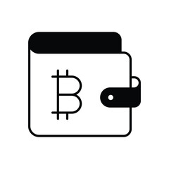 Bitcoin Wallet Icon vector