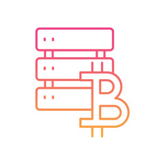 Network Database Icon vector