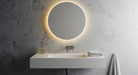 bathroom sink and mirror