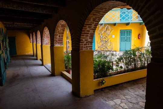 vue de la maison des esclaves sur l'&icirc;le de Gor&eacute;e au large de Dakar au S&eacute;n&eacute;gal en Afrique de l'Ouest