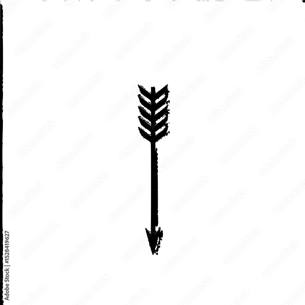 Poster icon set featuring a minimalist arrow design suitable for various applications and projects