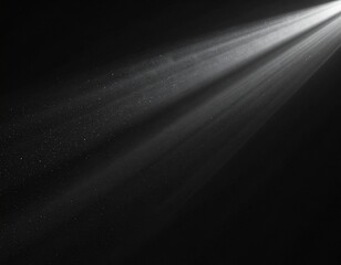 Dramatic Light Ray Overlay with Dust on Dark Background