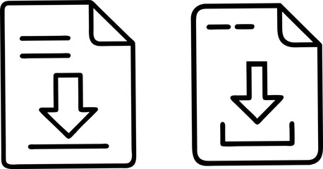 download file icon vector.