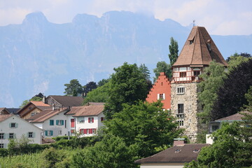 Vaduz cityscapes in summer