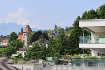 Vaduz cityscapes in summer