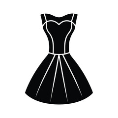 Little Black Feminine Style Vector Illustration Silhouette