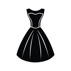 Little Black Classy Design Vector Illustration Silhouette