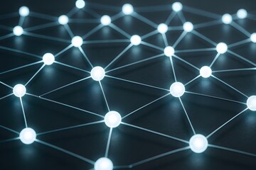 Futuristic Blockchain Display for Crypto Technology Content